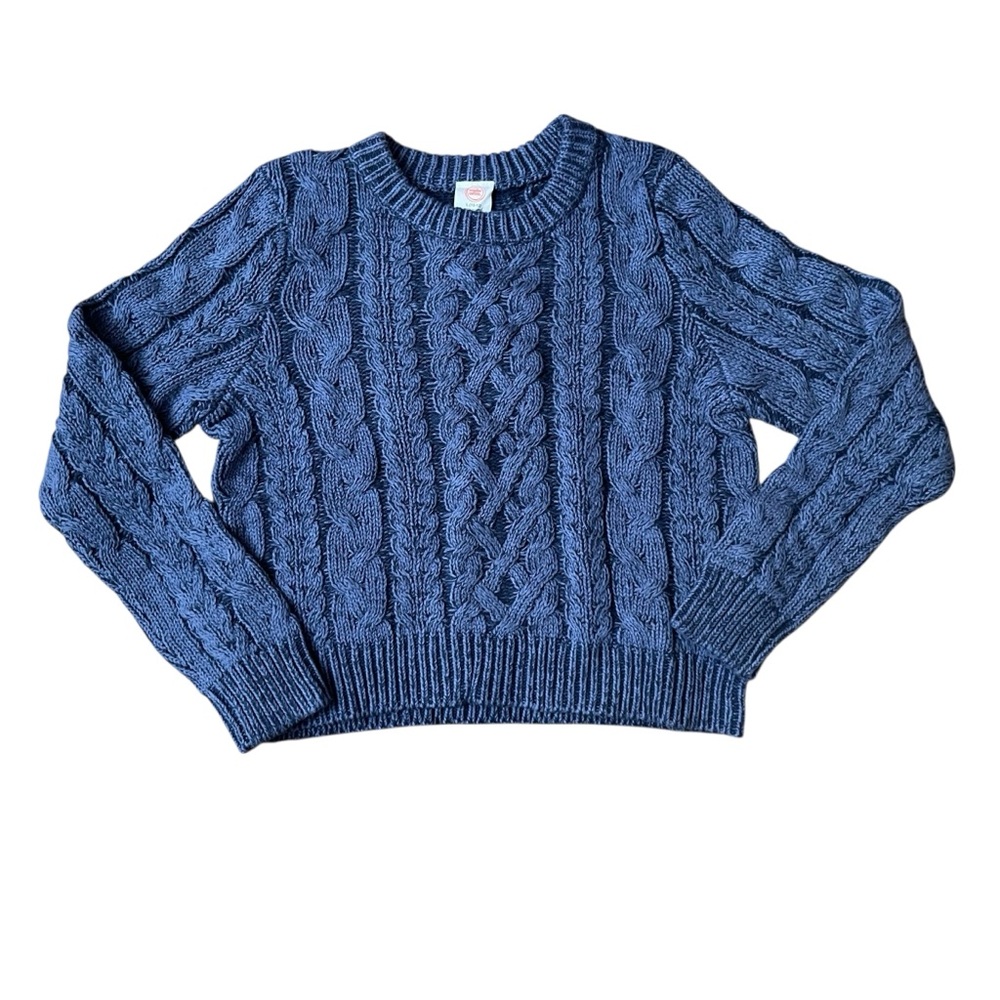Wonder Nation Blue Cable Knit Sweater Sz. 10-12 NWOT